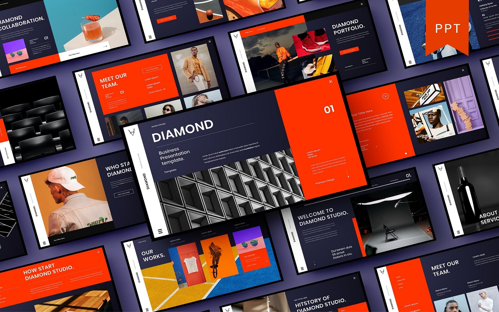 Diamond – PowerPoint Template