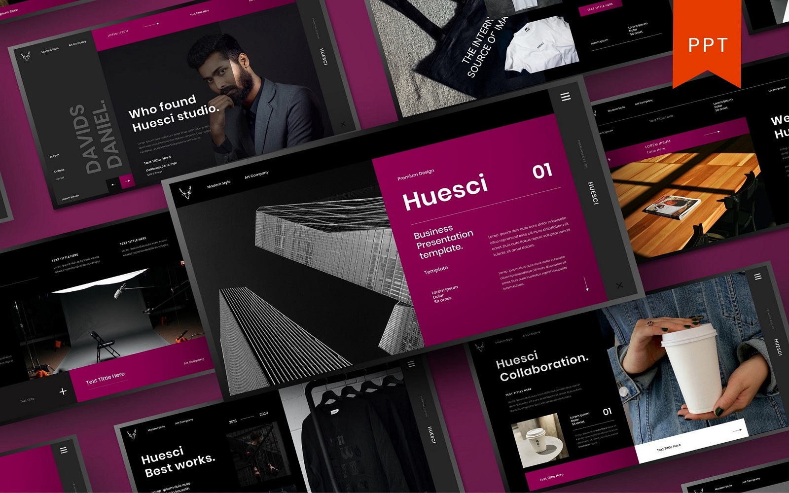 Huesci – Business PowerPoint Template