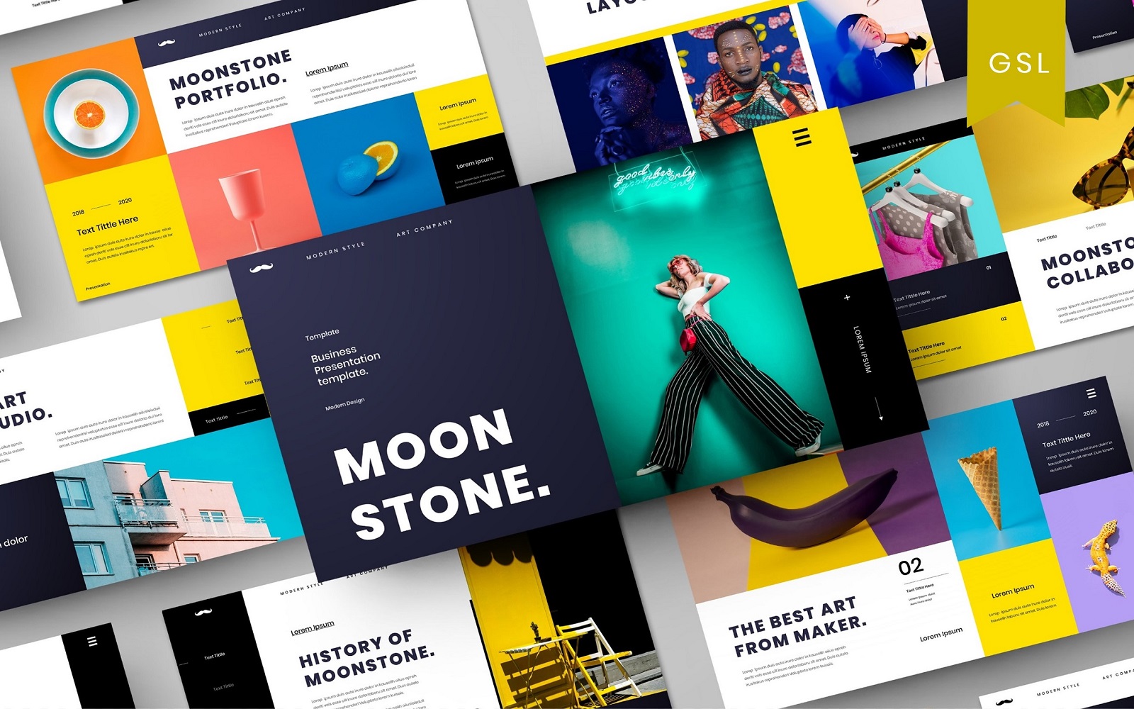 Moonstone - Business Google Slide Template*