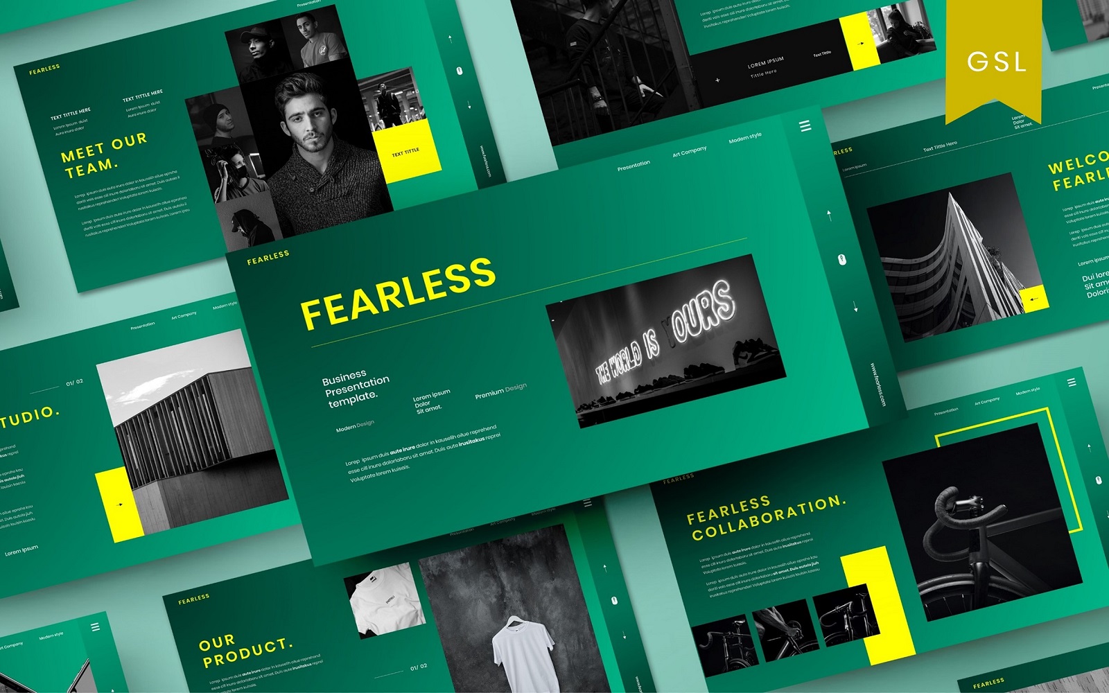 Fearless - Business Google Slide Template