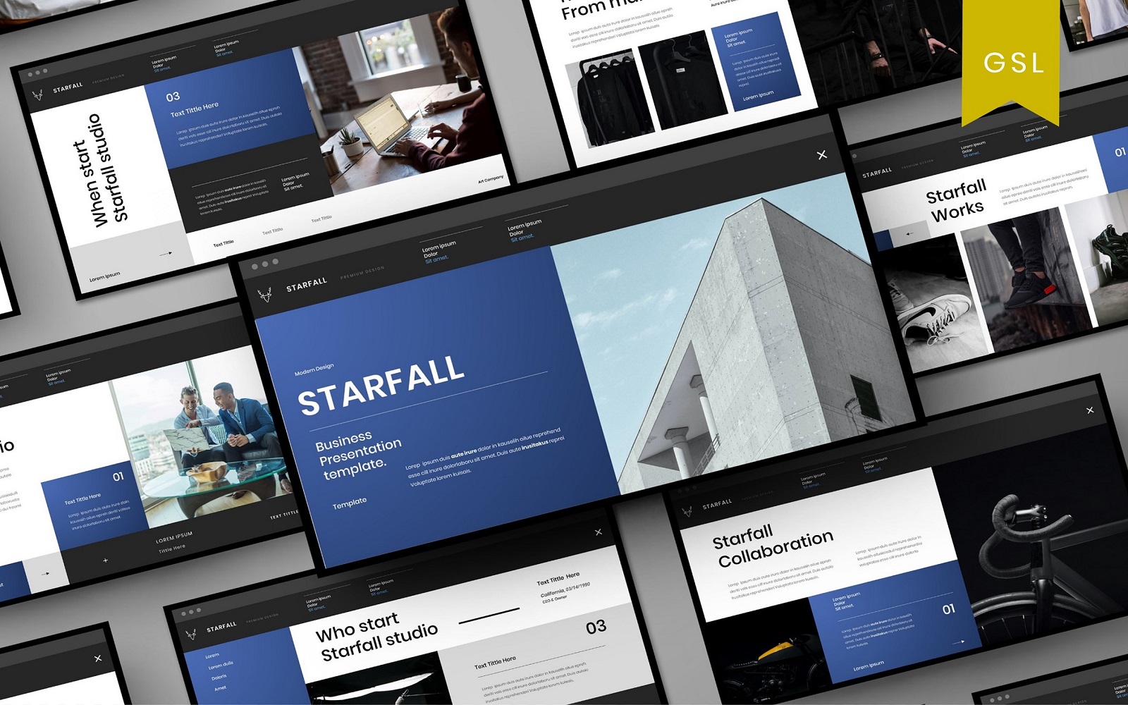 Starfall - Business Google Slide Template