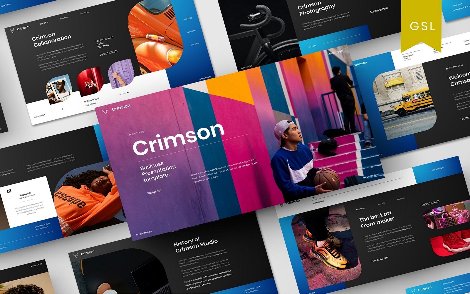 Crimson - Business Google Slide Template