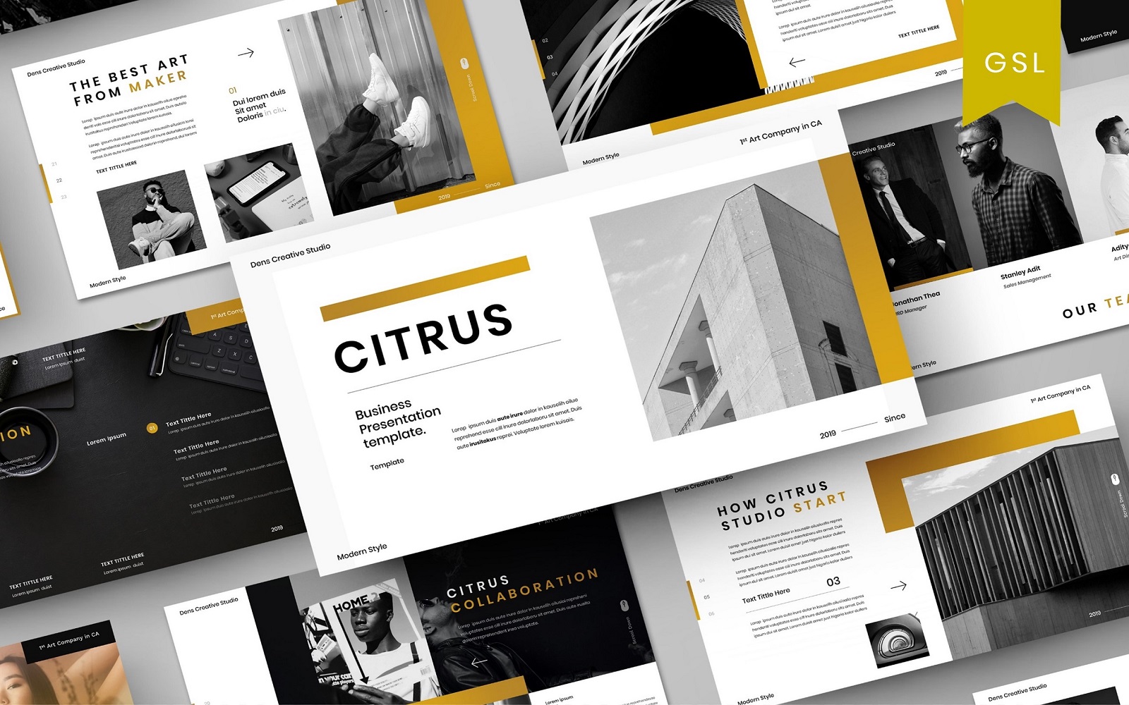 Citrus - Business Google Slide Template