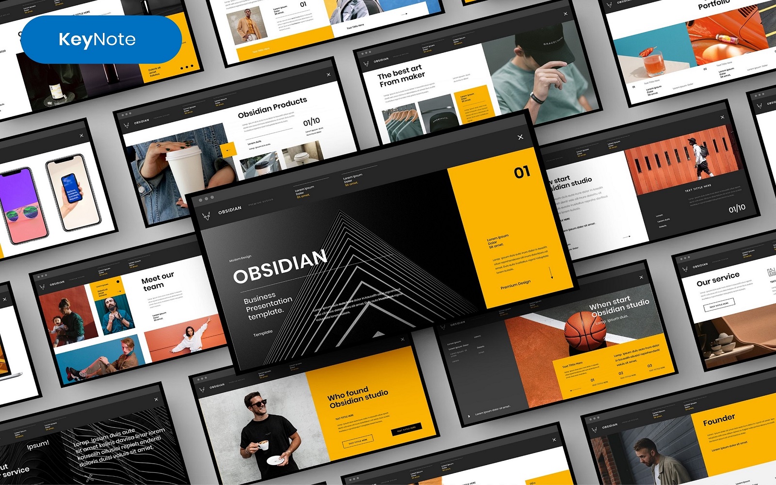 Obsidian – Business Keynote Template