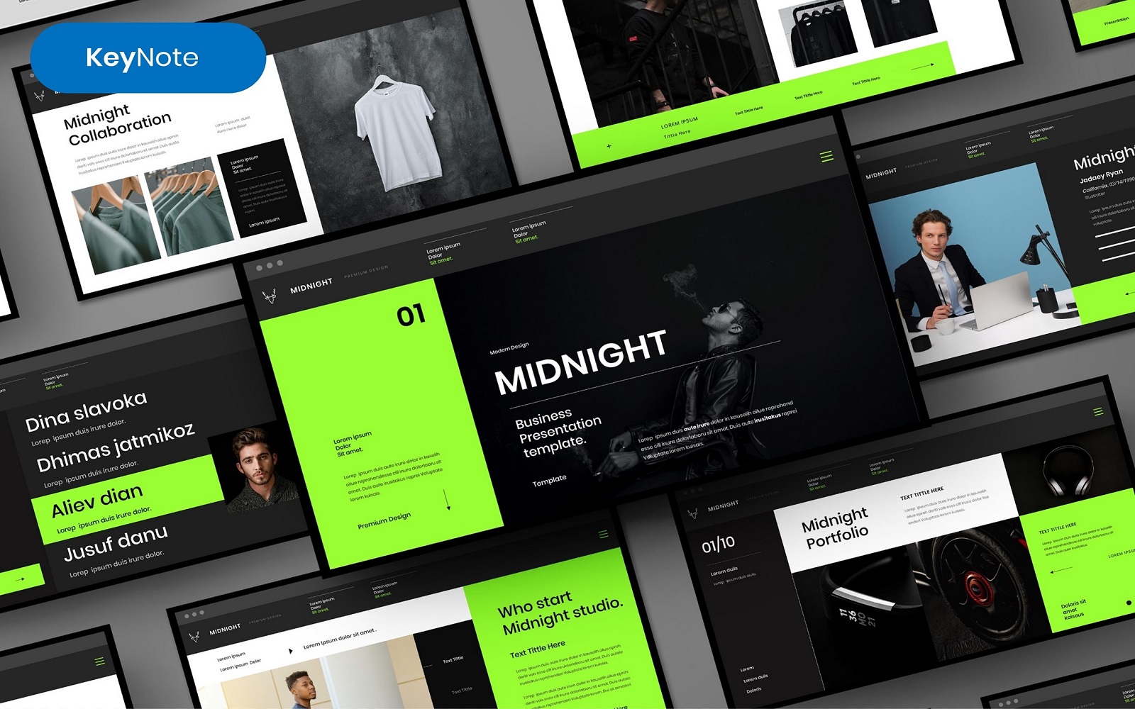 Midnight – Business Keynote Template