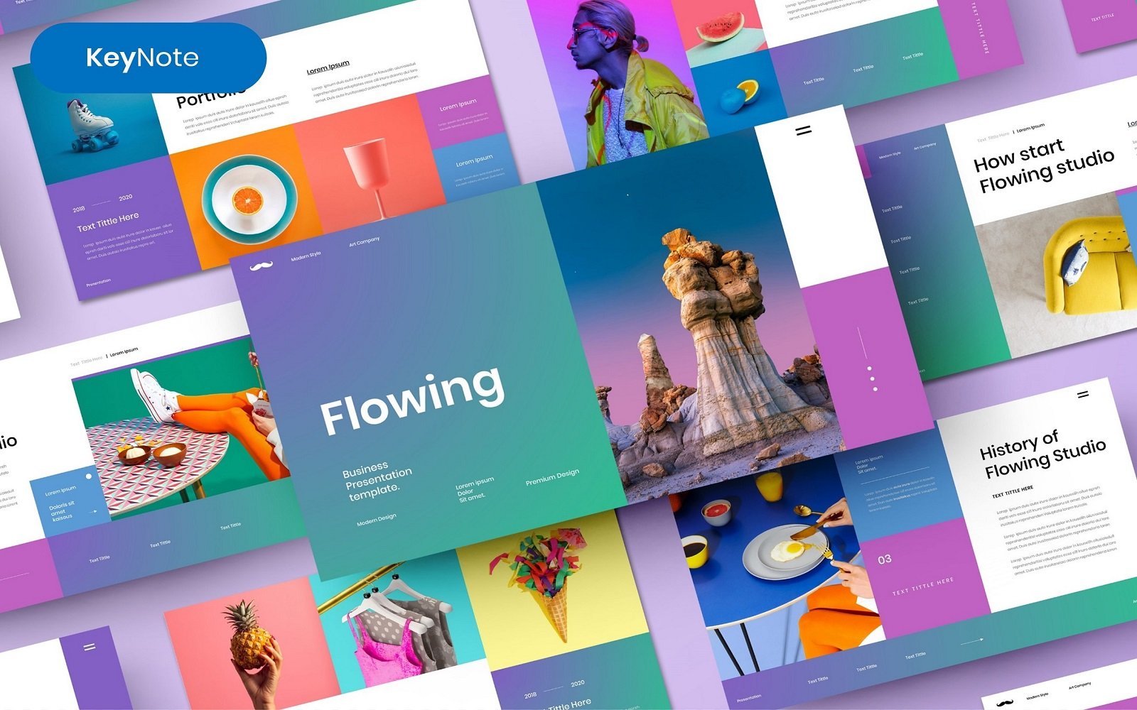 Flowing – Business Keynote Template