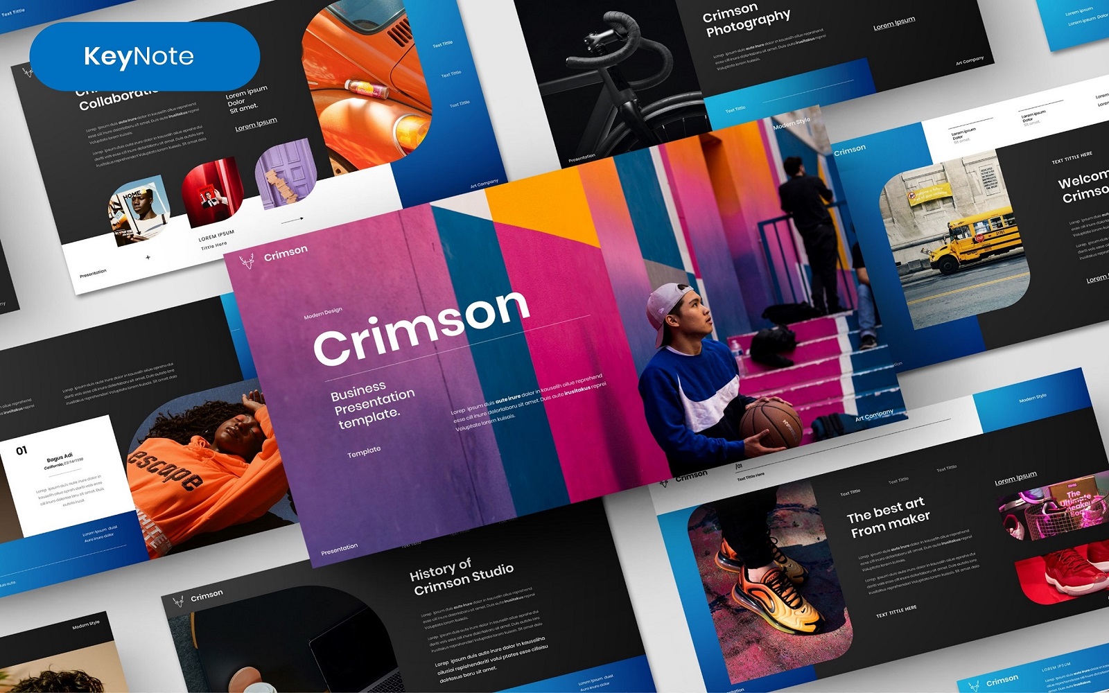 Crimson – Business Keynote Template