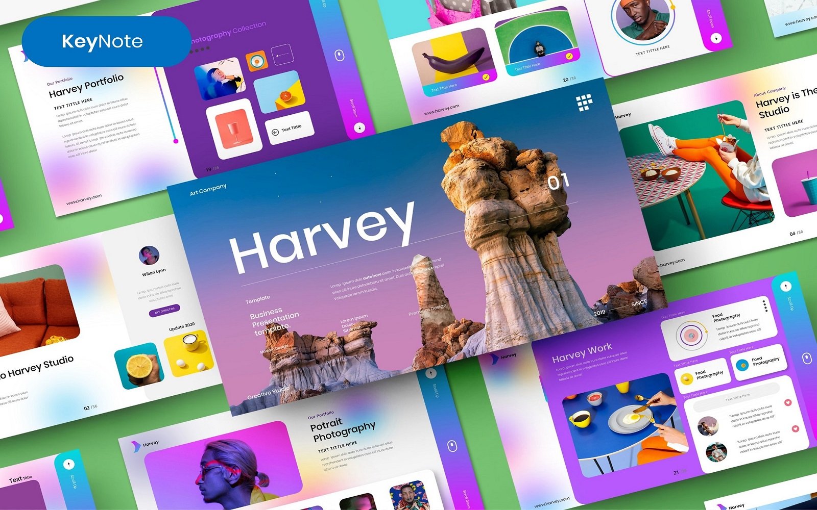 Harvey – Business Keynote Template