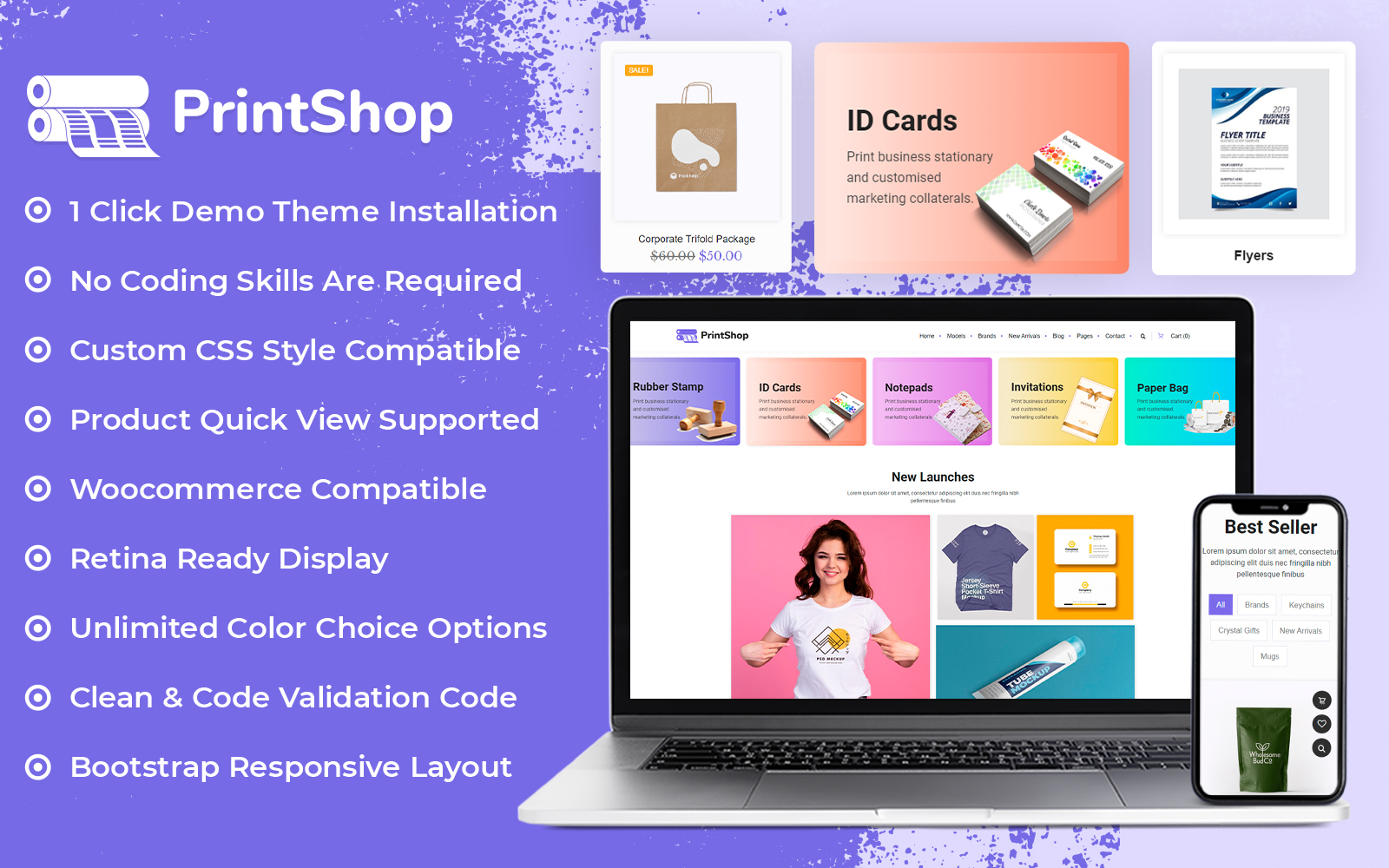 Printzy - Printing Store & Design Service WooCommerce Elementor Theme