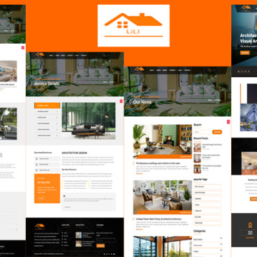 Architecture Apartment Responsive Website Templates 248020