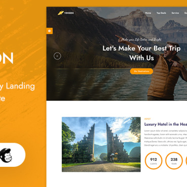 Tourism Travel Landing Page Templates 248269