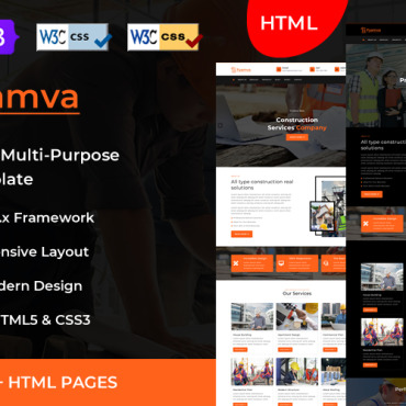 Architecture Build Responsive Website Templates 248955