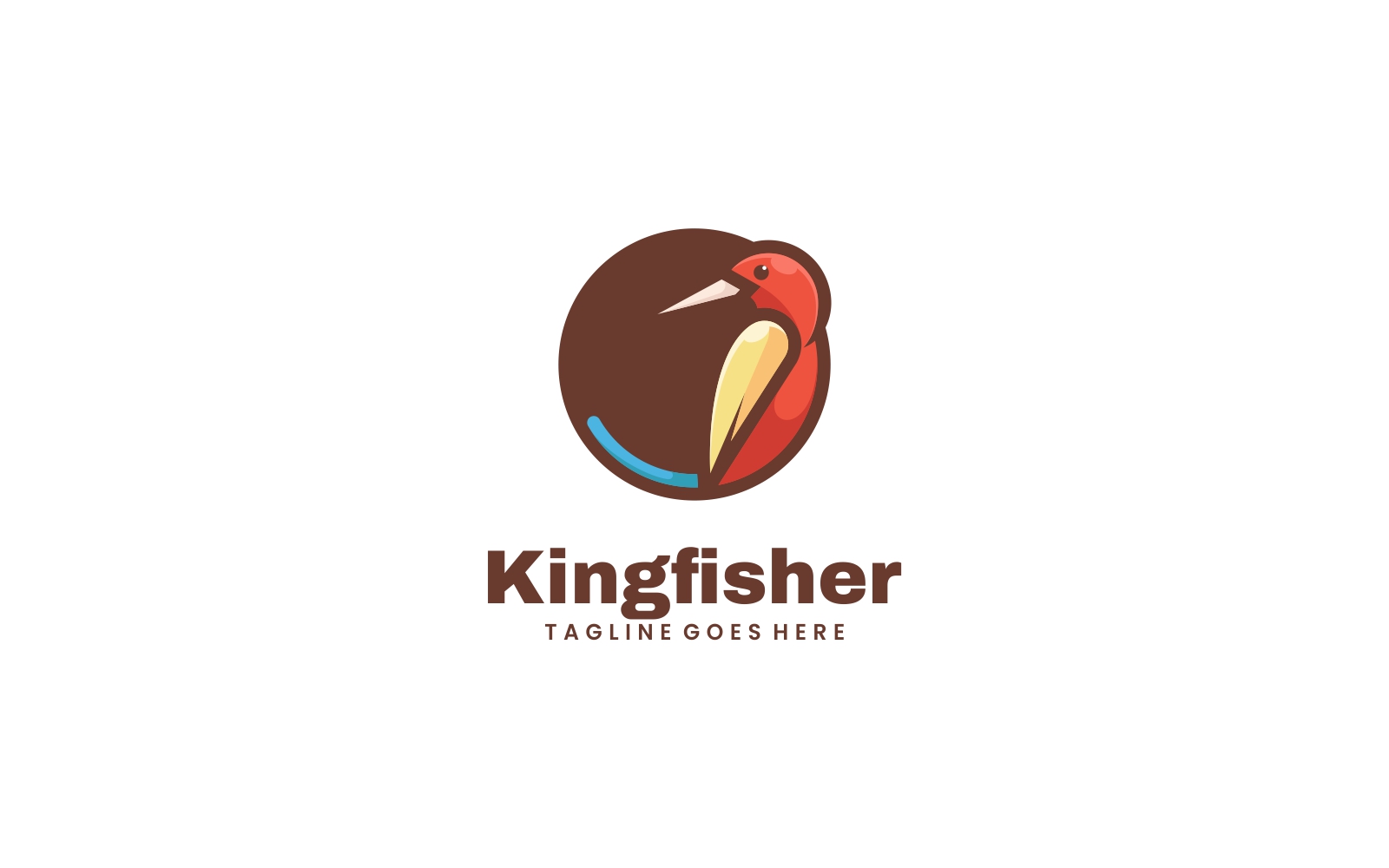 Kingfisher logo stock illustration. Illustration of silhouette - 281427230