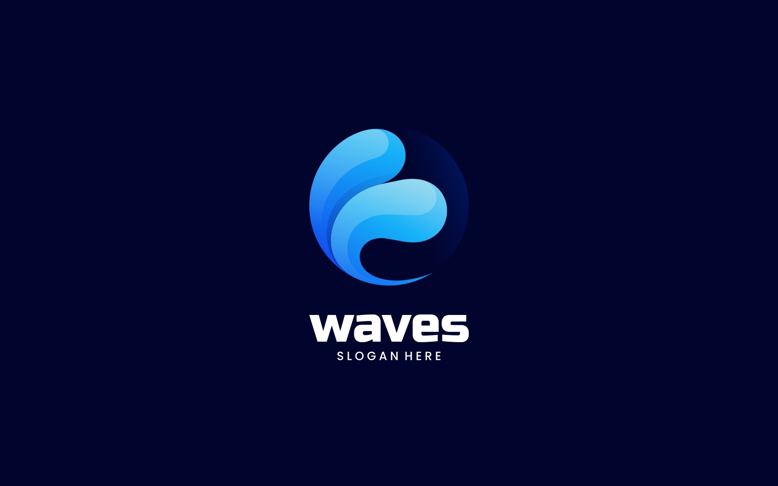 Wave Gradient Logo Template