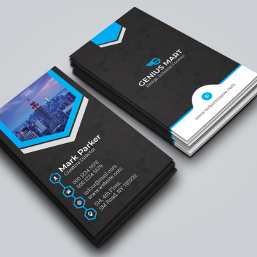 Black Blue Corporate Identity 249259