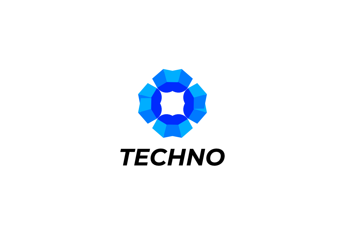 Premium Vector | Modern tech logo for technology design with colorful style  concept digital technology