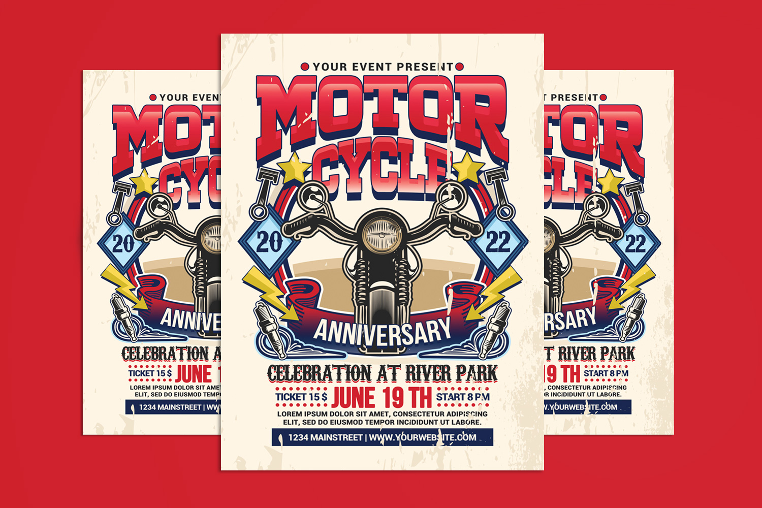 Motorcycle Club Event Flyer