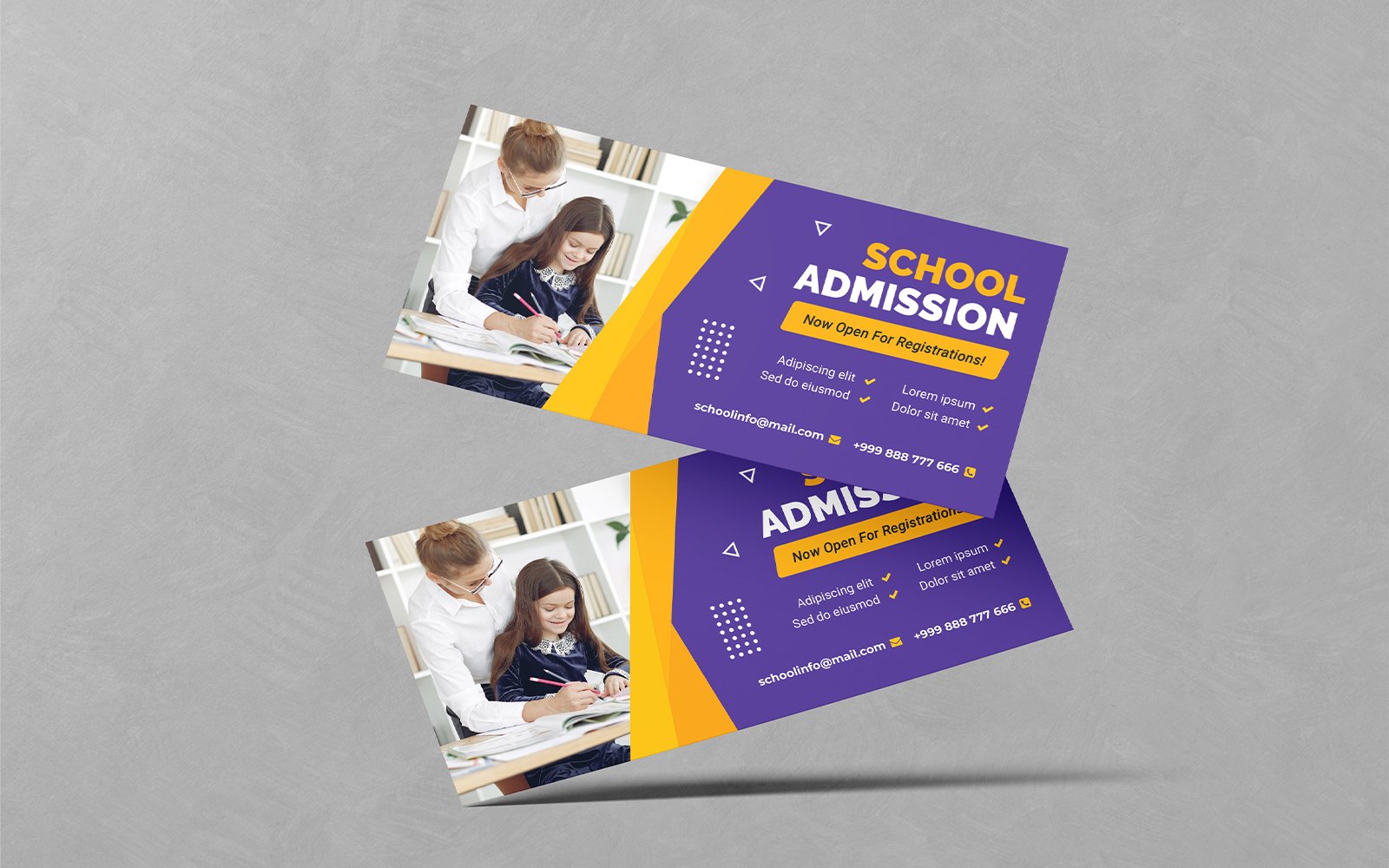 Modern School Admission DL Flyer PSD Templates