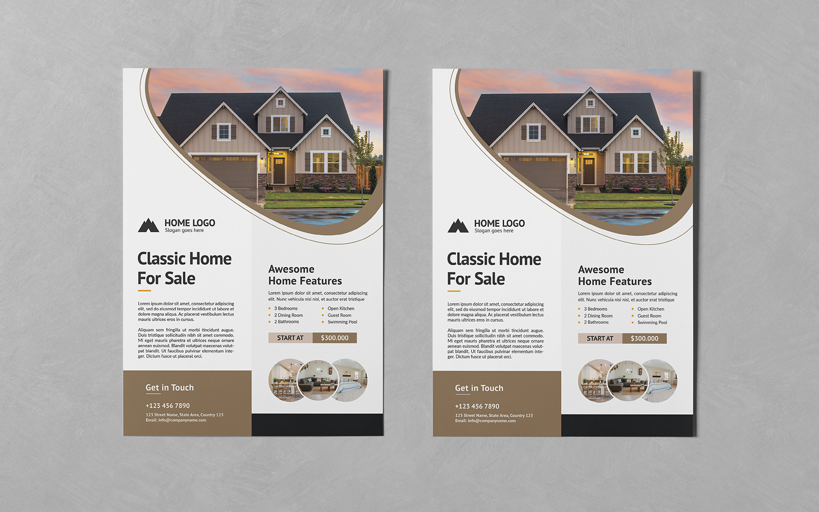 Minimalist Real Estate Flyers