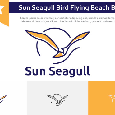 Seagull Bird Logo Templates 249692