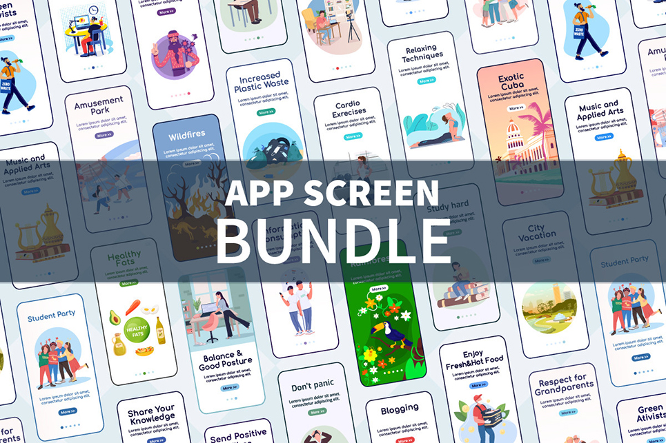 App Screen Templates Bundle