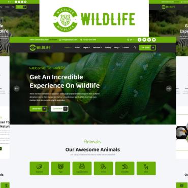 Animals Attraction Responsive Website Templates 249712