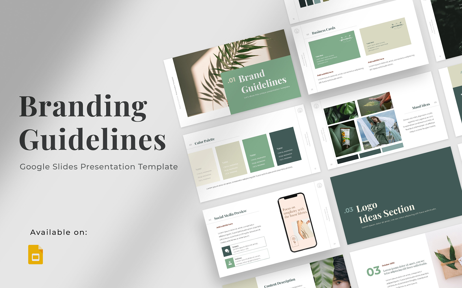 Branding Guidelines Google Slides Template