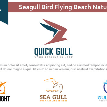 Seagull Bird Logo Templates 249759