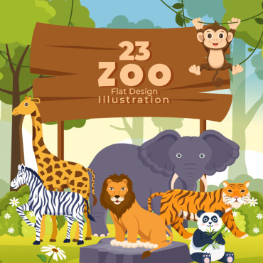 Animal Safari Illustrations Templates 249827