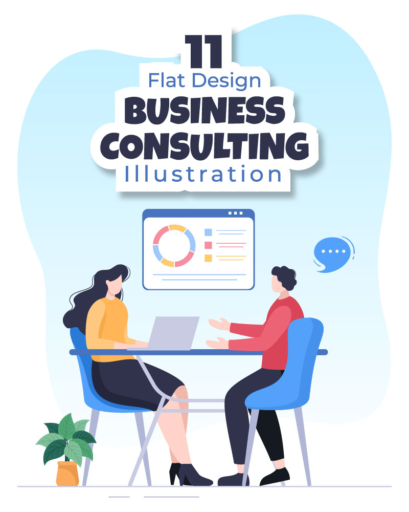 11 Business Plan Consulting Illustration