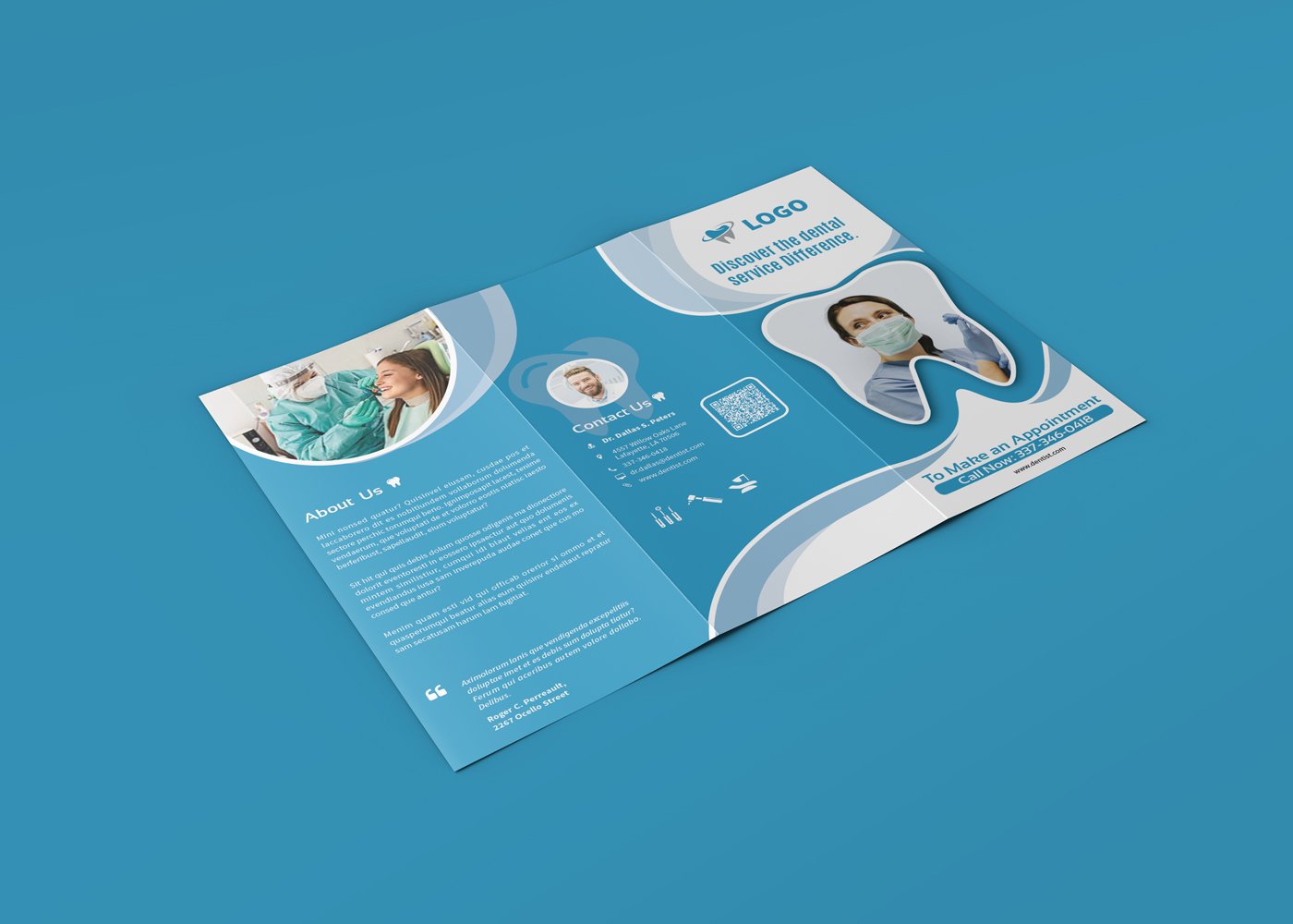 Print Template-Trifold Pediatric dentistry Brochure