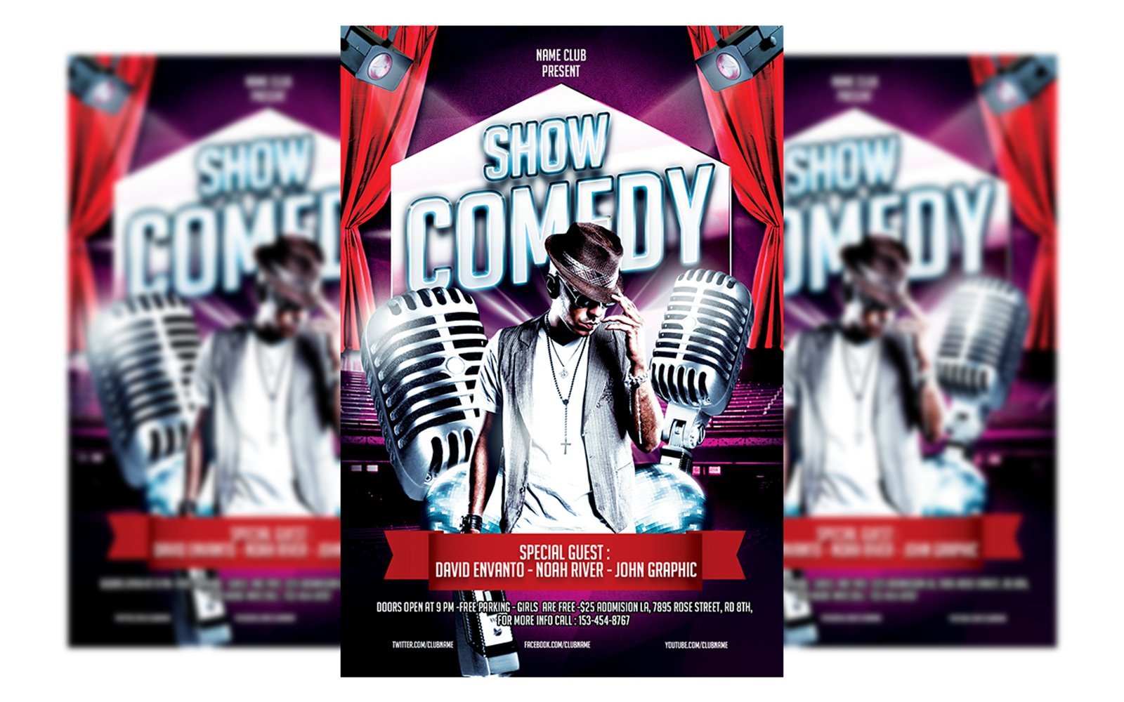 Comedy Show Flyer Template