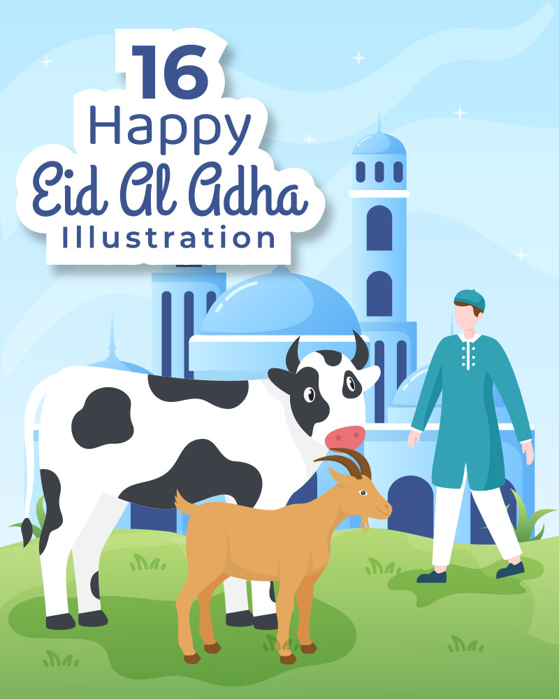 16 Eid al Adha Background Illustration