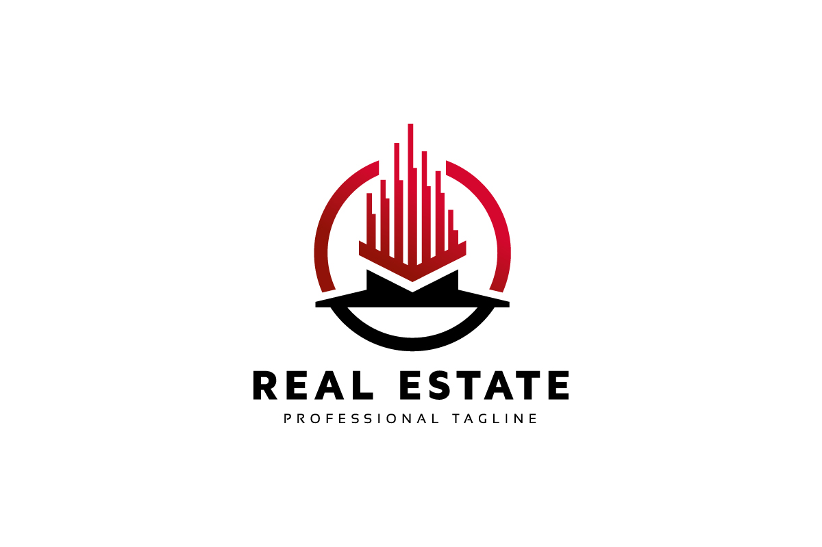 Real Estate Modern Building Logo Template