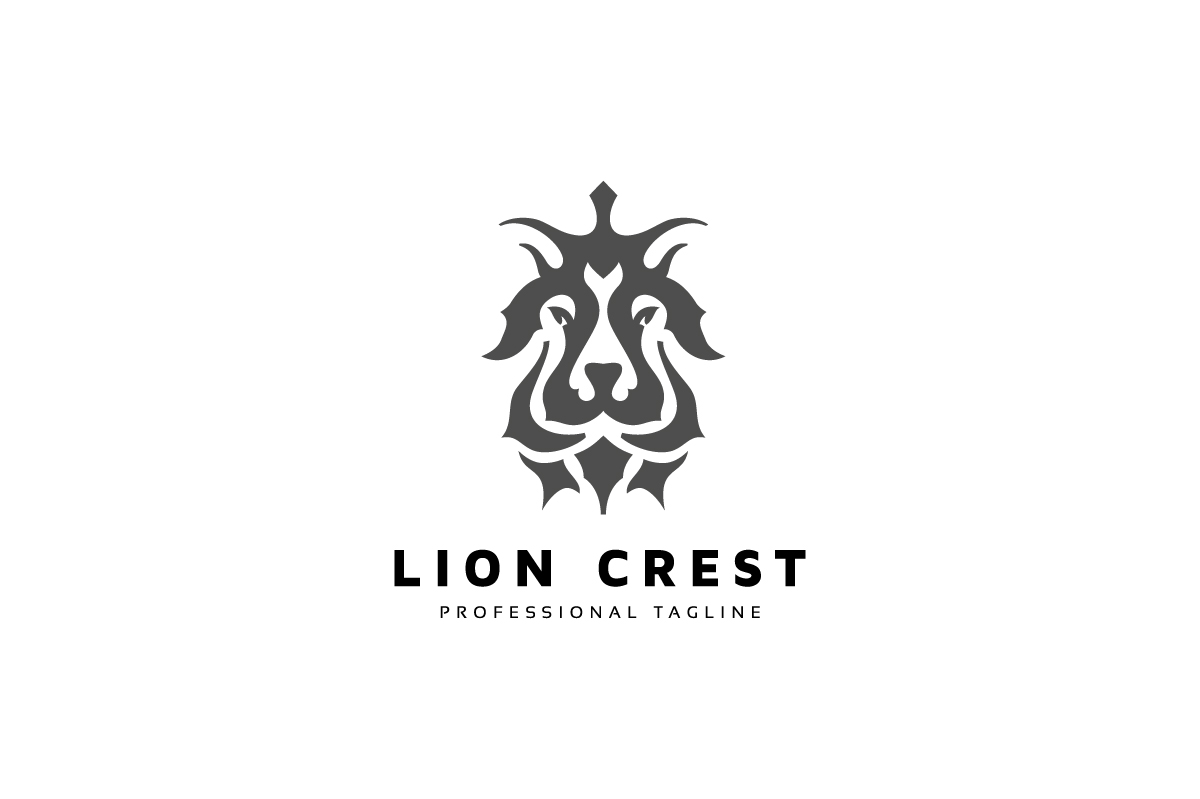 Lion King Crest Logo Template