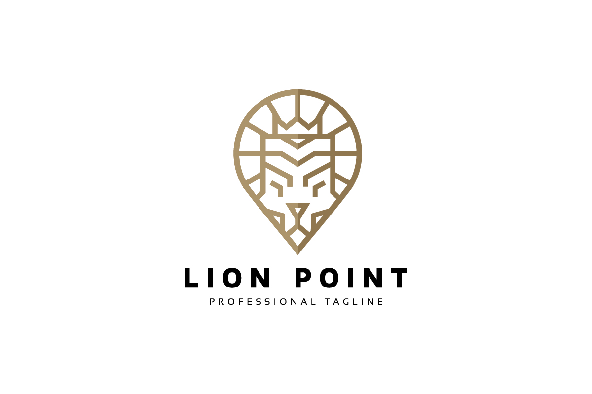 Lion King Point Logo Template