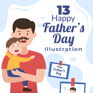 Day Dad Illustrations Templates 250034