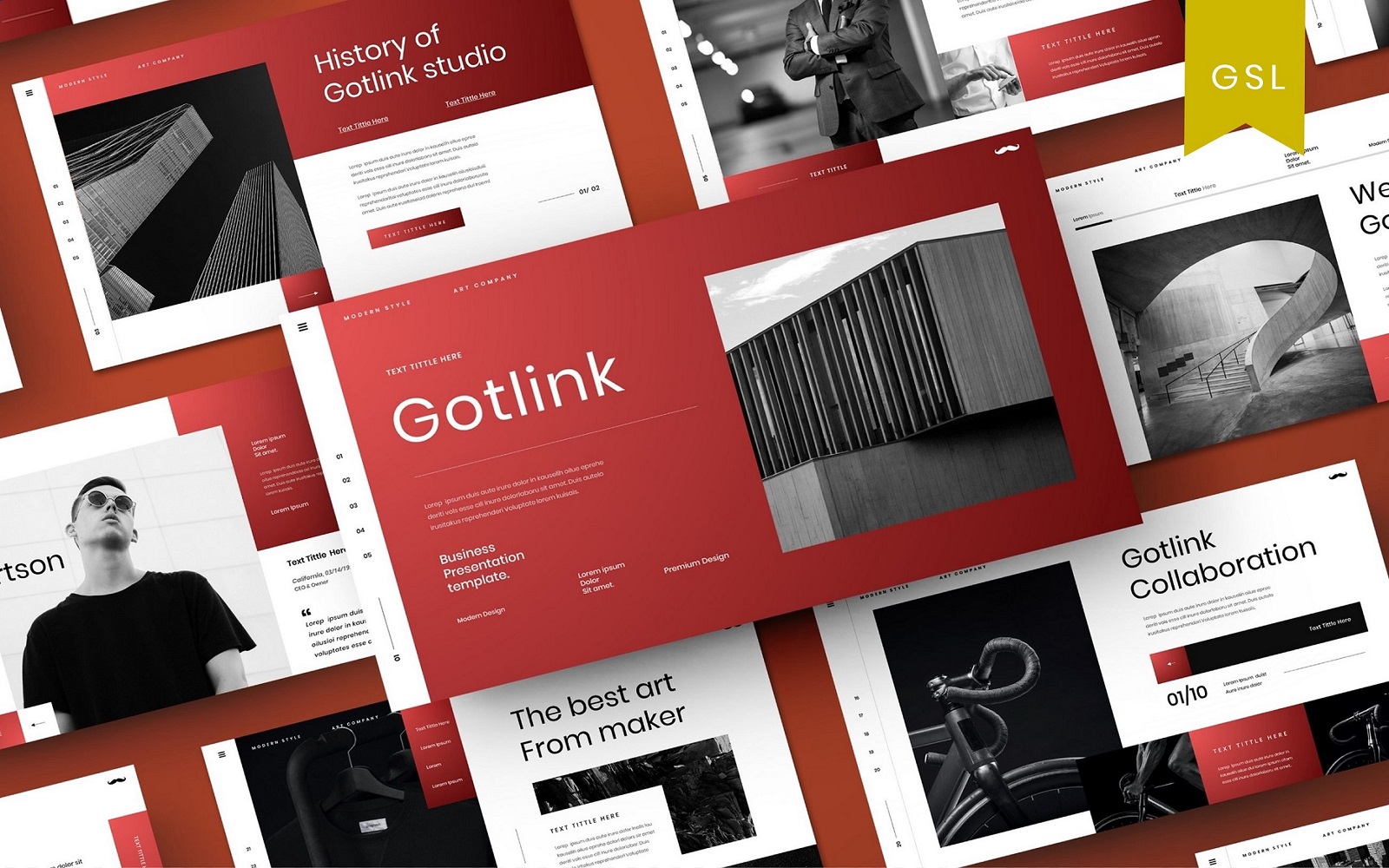 Gotlink - Business Google Slide Template