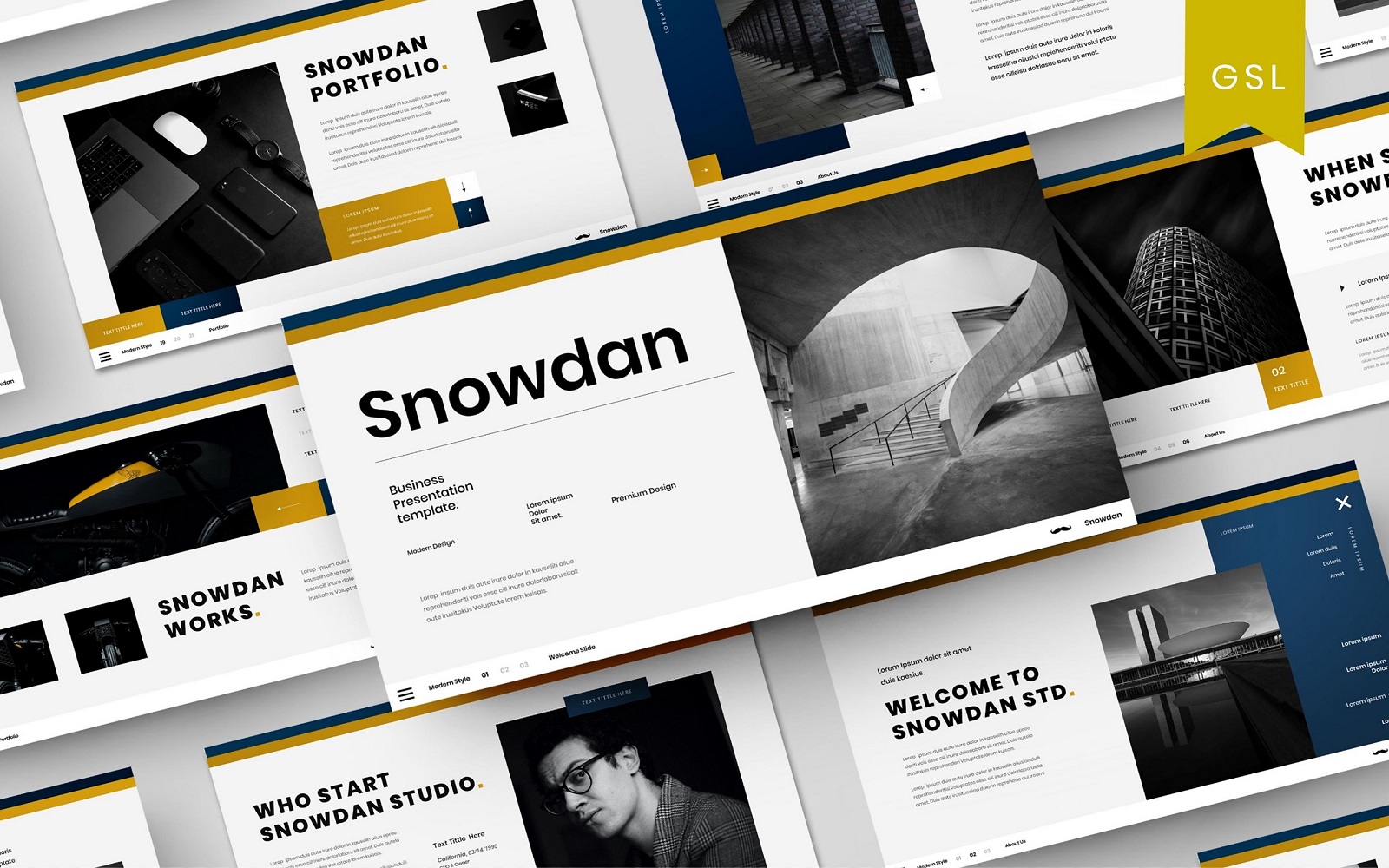 Snowdan - Business Google Slide Template