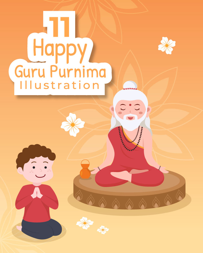 11 Happy Guru Purnima Illustration