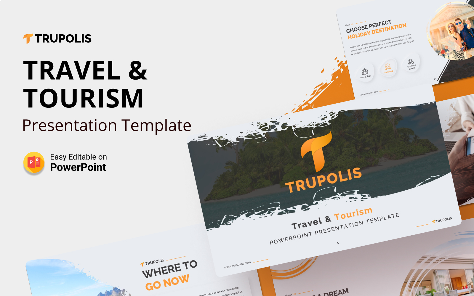 Trupolis – Travel & Tourism PowerPoint Presentation Template
