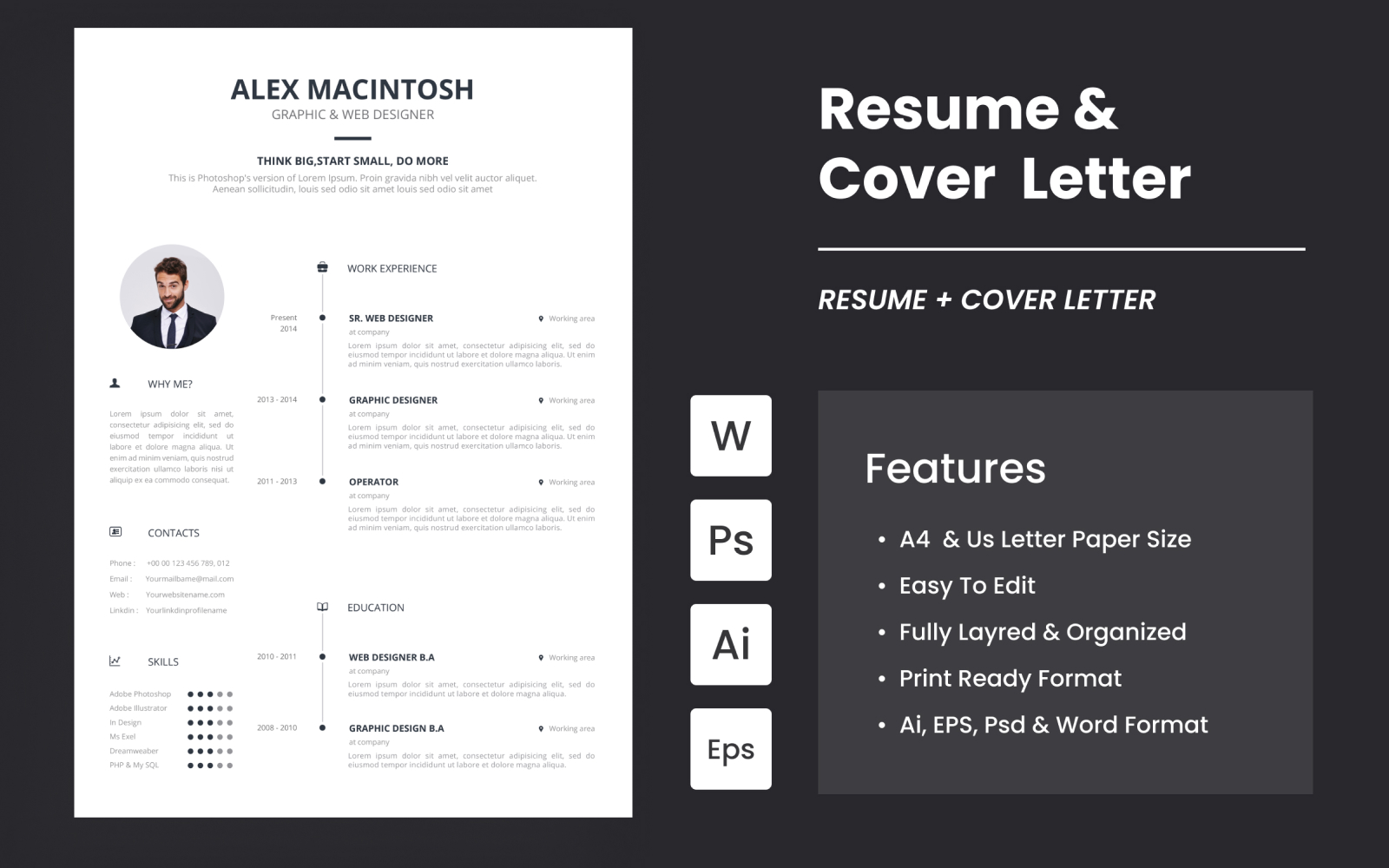 Modern CV And Resume Design