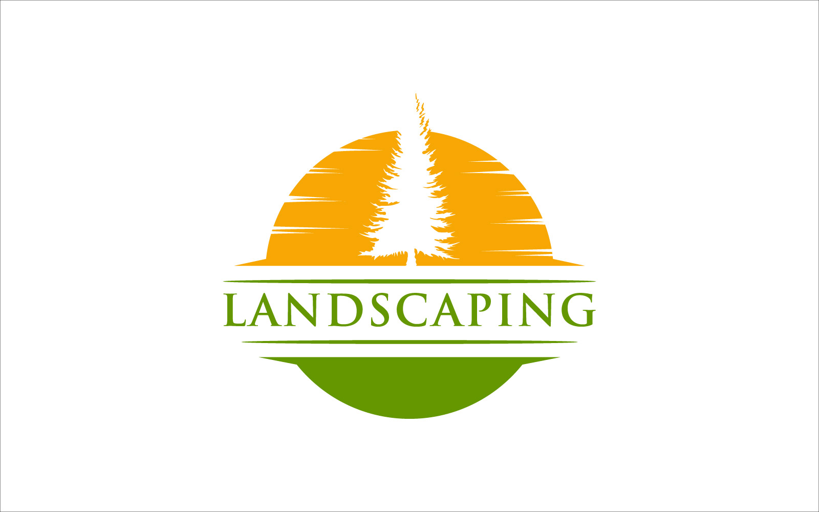 landscaping vector logo template