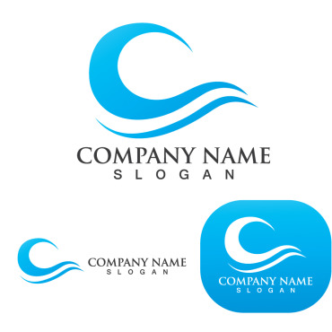 Wave Beach Logo Templates 250303