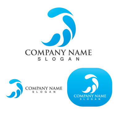 Wave Beach Logo Templates 250306