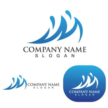 Wave Beach Logo Templates 250307