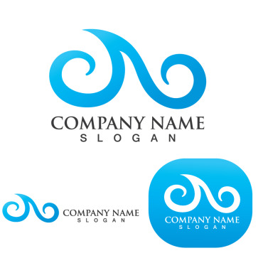 Wave Beach Logo Templates 250308