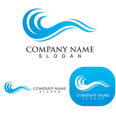 Wave Beach Logo Templates 250309