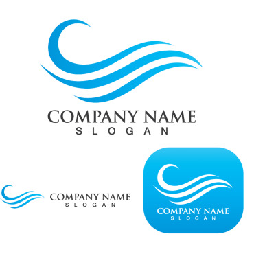 Wave Beach Logo Templates 250310