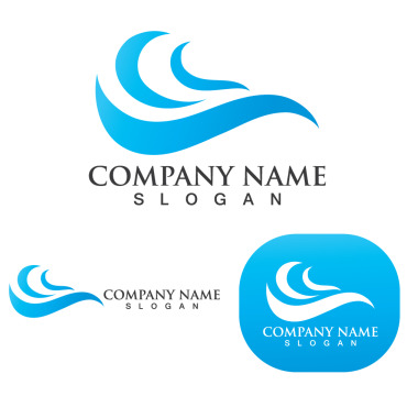 Wave Beach Logo Templates 250314